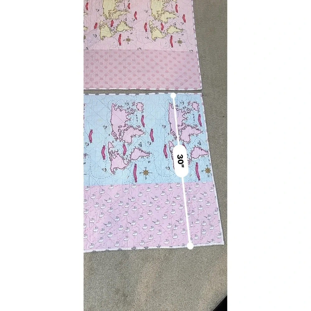 Vintage‎ Mini Quilt Blankets Lot Of 2